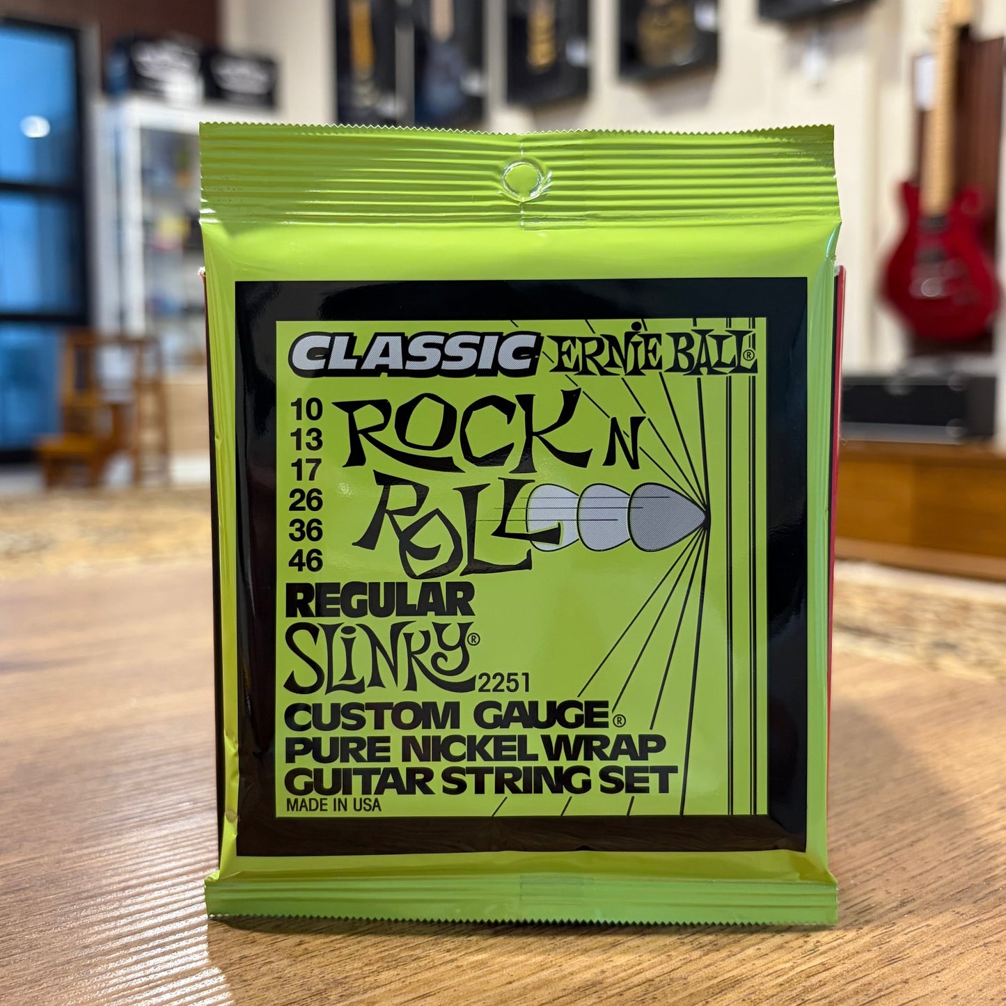 ERNIE BALL - REGULAR SLINKY CLASSIC ROCK N ROLL - ELECTRIC GUITAR STRINGS 10 - 46