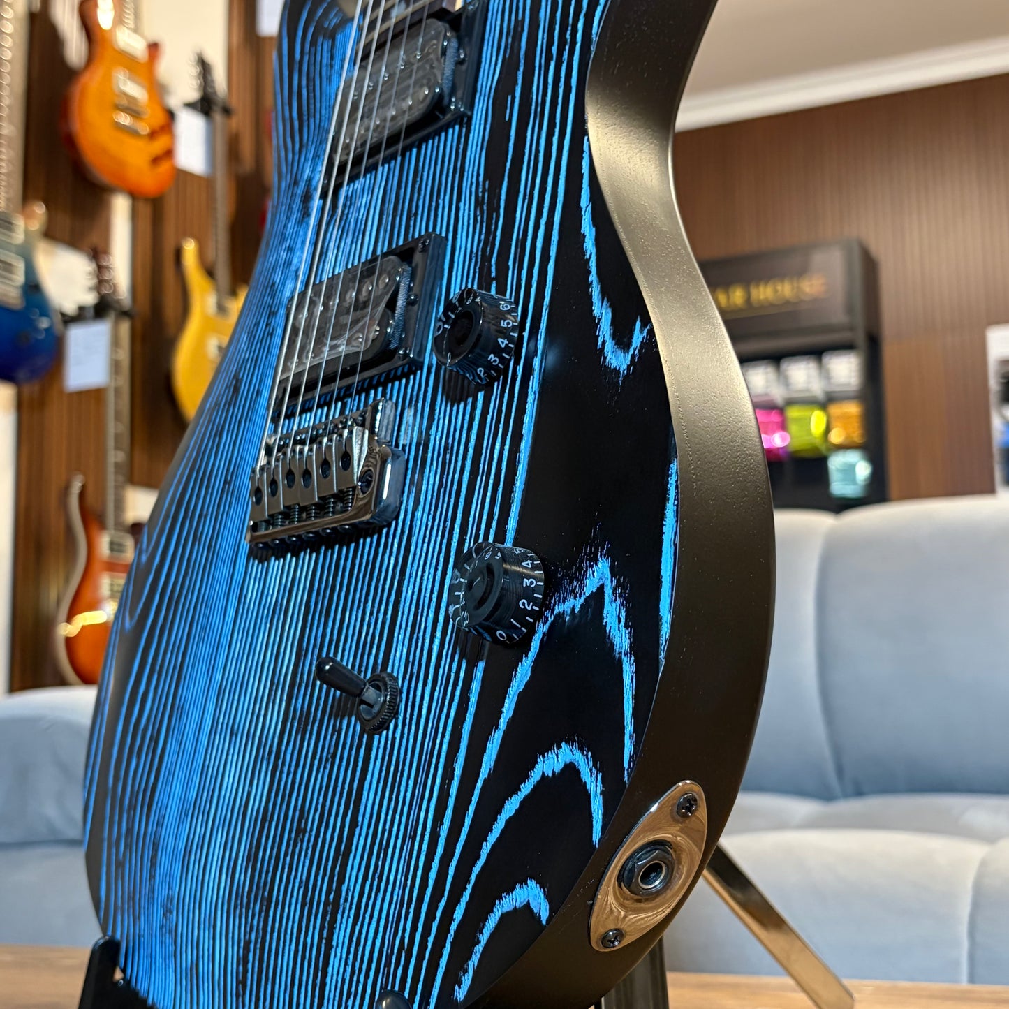PRS SE SWAMP ASH CE 24 — "SANDBLASTED" LIMITED EDITION - BLUE