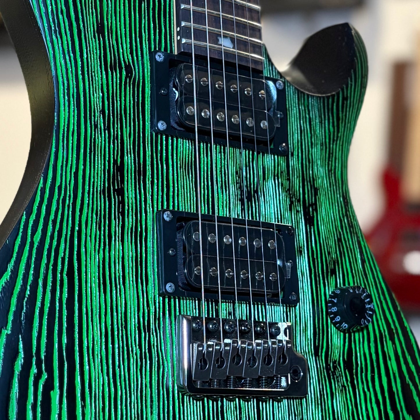 PRS SE SWAMP ASH CE 24 — "SANDBLASTED" LIMITED EDITION - GREEN