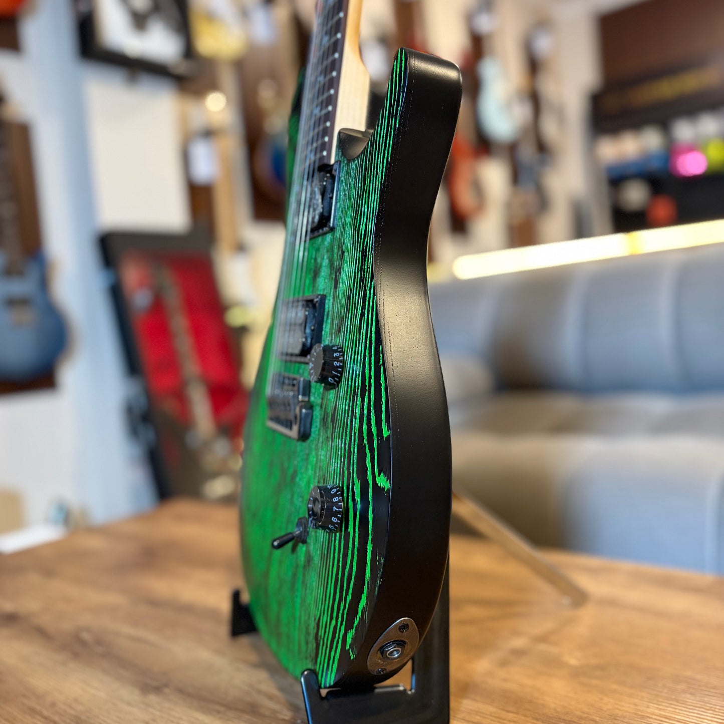 PRS SE SWAMP ASH CE 24 — "SANDBLASTED" LIMITED EDITION - GREEN