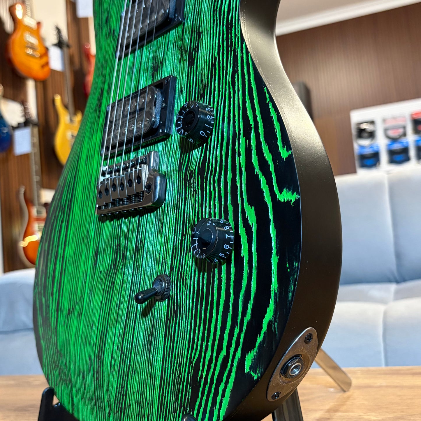 PRS SE SWAMP ASH CE 24 — "SANDBLASTED" LIMITED EDITION - GREEN