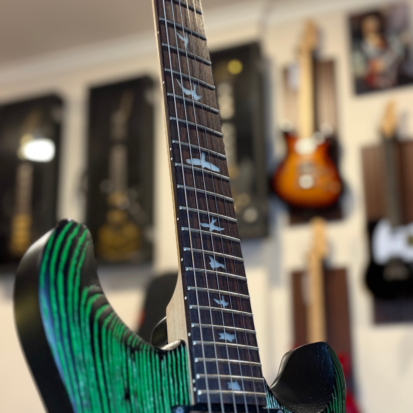 PRS SE SWAMP ASH CE 24 — "SANDBLASTED" LIMITED EDITION - GREEN