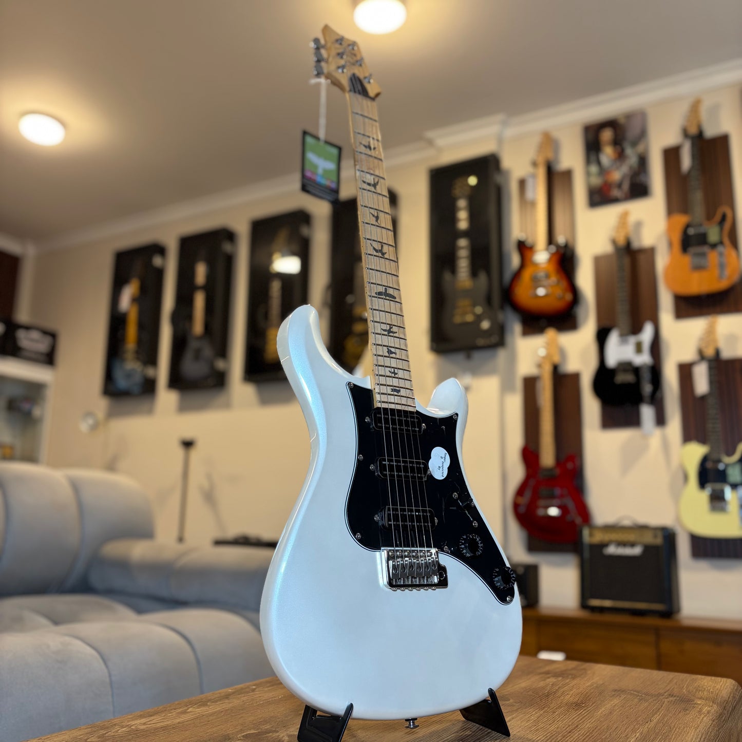 PRS SE NF3 - PEARL WHITE / MAPEL