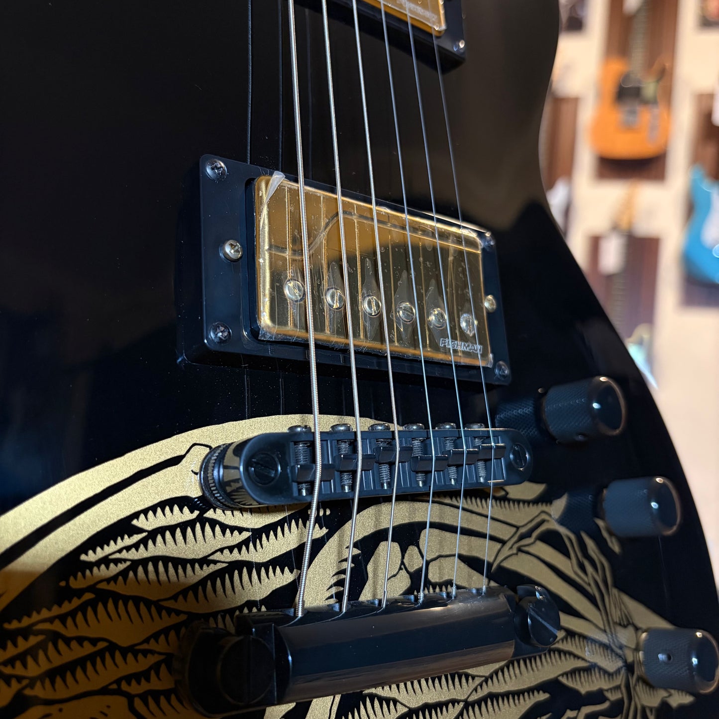 ESP LTD WA-WARBIRD - BLACK W/GRAPHIC