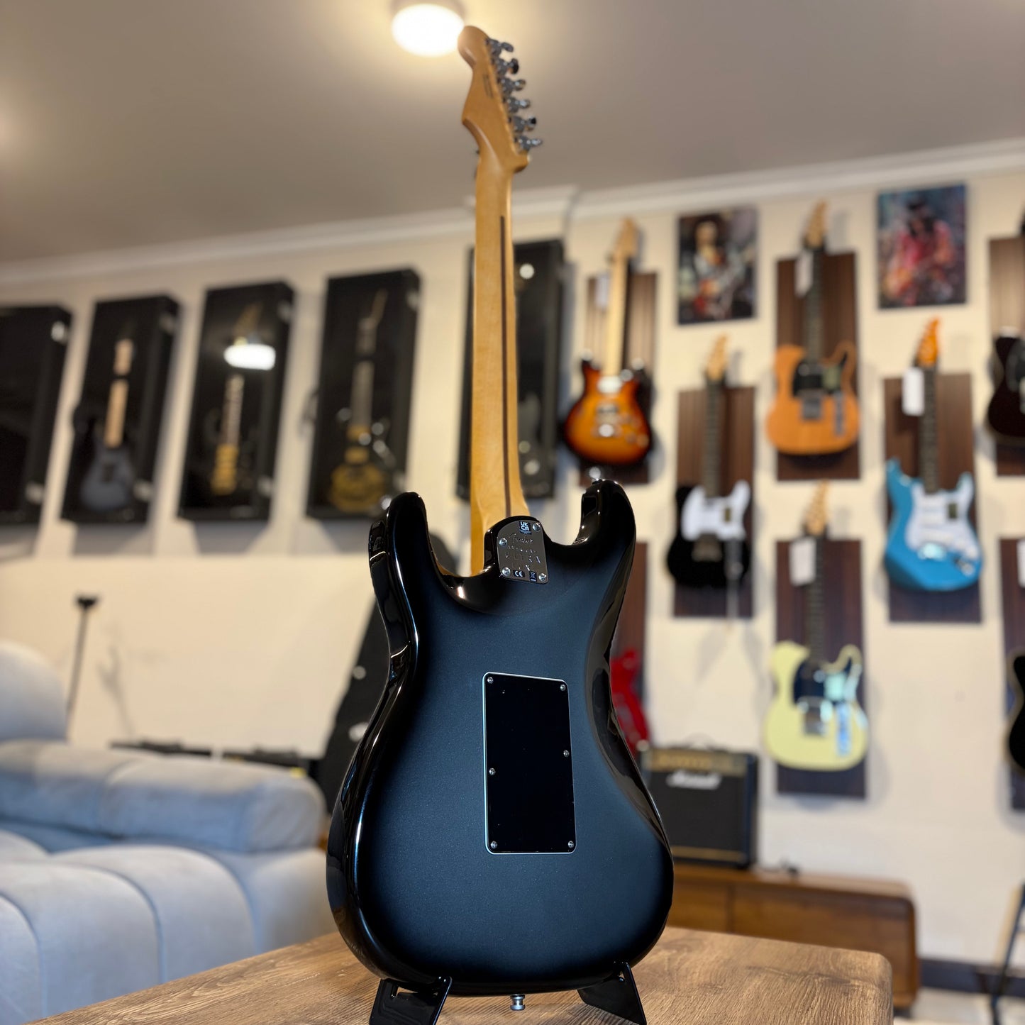 FENDER AMERICAN ULTRA LUXE STRAT FLOYD ROSE HSS MAPLE FB, SILVERBURST