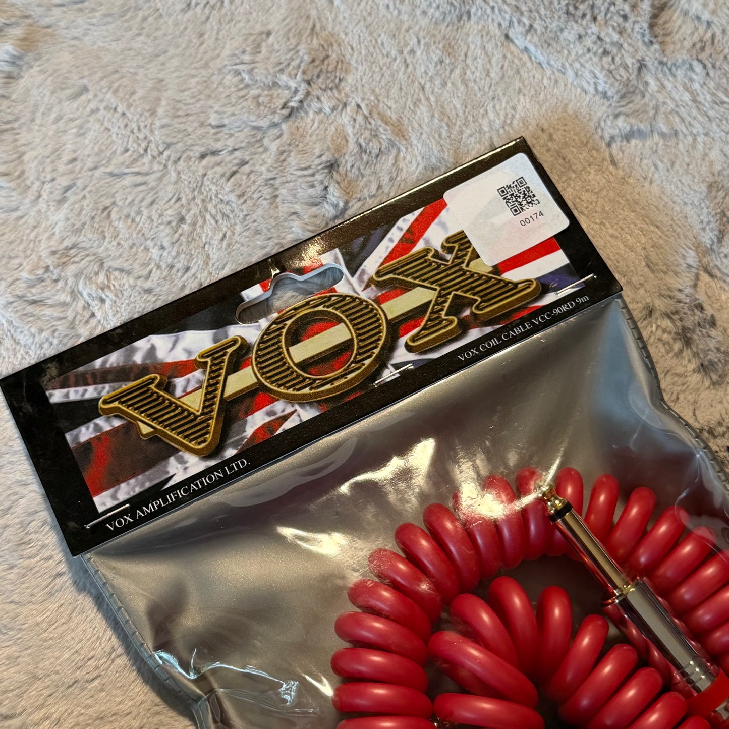 Vox VCC-90 Vintage Coiled Cable (Red, 9m)